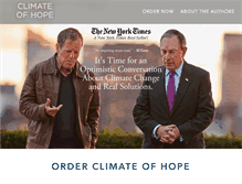 Tablet Screenshot of climateofhope.com